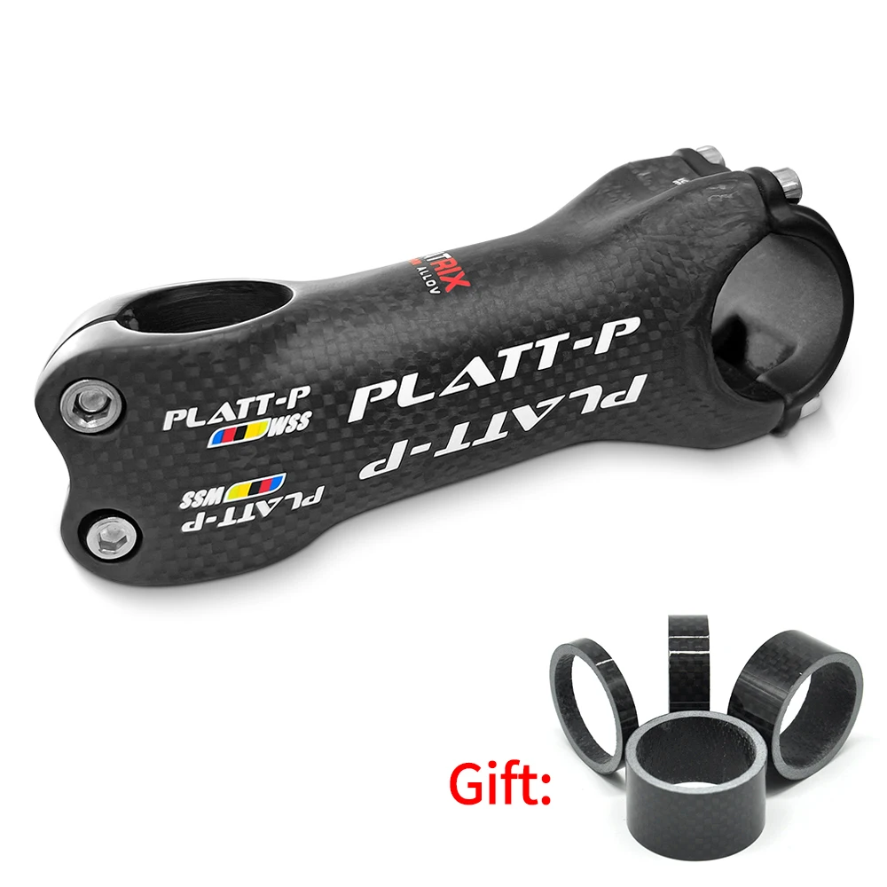 

31.8 Bicycle Stem Carbon Stem Road Bicycle Stem WCS MTB Carbon Table 6 degree 3K Gloss/Matte 70/80/90/100/110/120/130 WSS