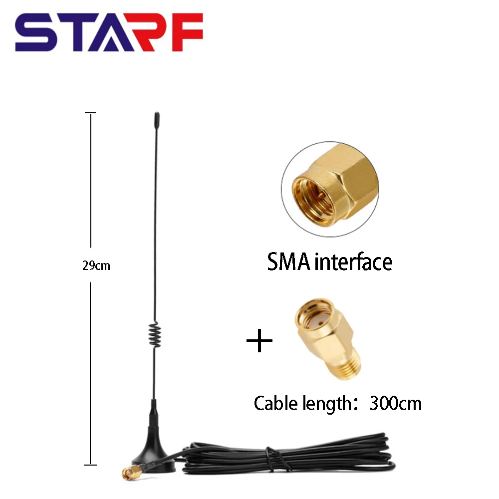 

Антенны LoRa LoRaWAN SMA с вертикальной поляризацией, 868 МГц, 915 дБи, 3 метра, Удлинительный кабель с магнитной основой