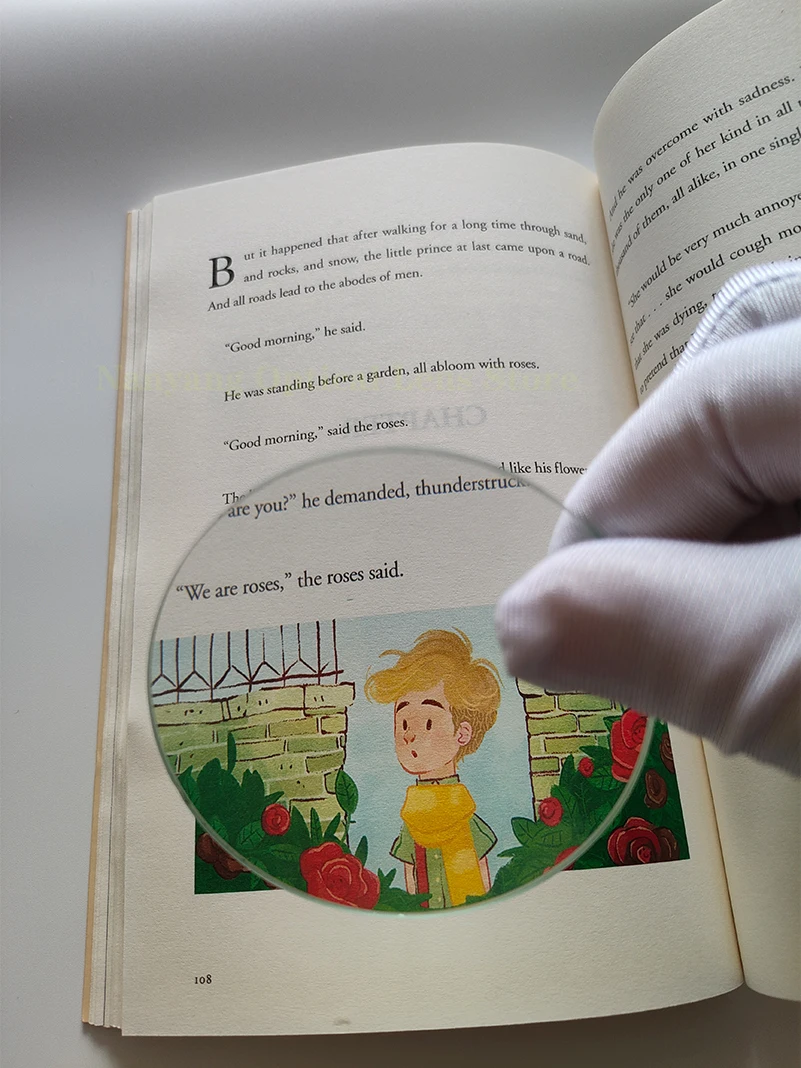 

Optical Convex Lens 75mm 5x Magnifier Projector Industrial Experimental Scientific Educational Instrument Optical Blue Glass