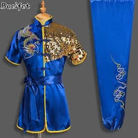 traditional wushu kungfu clothes martial arts suit embroidery dragon costumes adult kung fu uniform taekwondo morning exercise