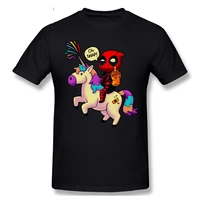 deadpool unicorn rainbow tshirts funny dead pool short sleeve casual t shirt men fashion o neck 100 cotton tshirts tee top