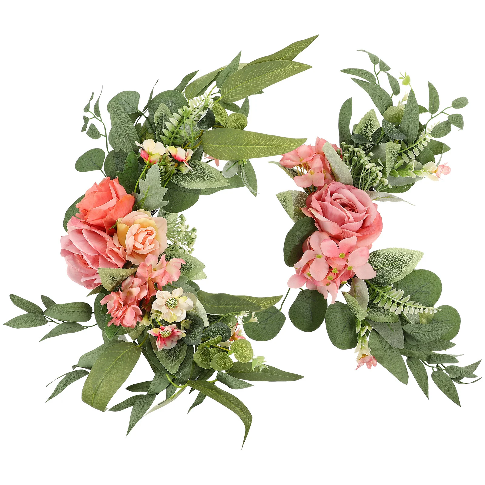 

2pcs Handmade Fake Flower Birthday Party Sign Flower Decor Wedding Ceremony Sign Floral Decor