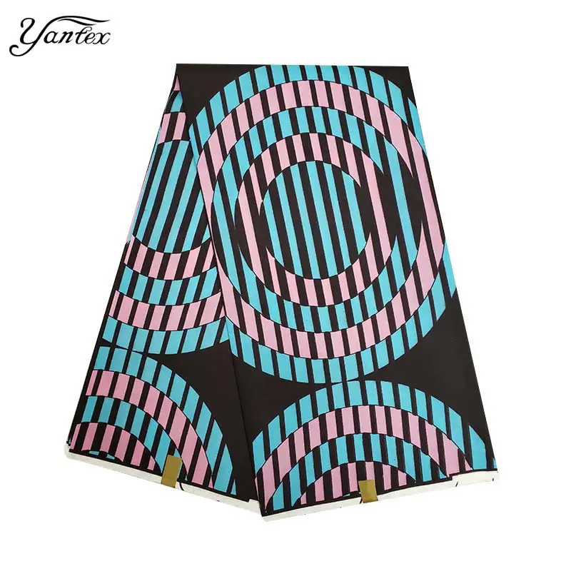 

Оптовая продажа, Африканские Восковые принты YANTEX, ткань, настоящий воск, фототкань, 6 ярдов/штука, высокое качество