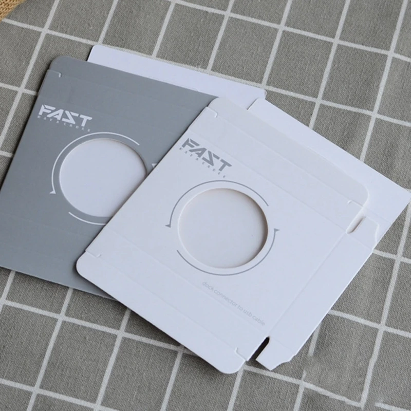 100 шт. упаковочная коробка для кабеля передачи данных зарядки телефона USB Type-C