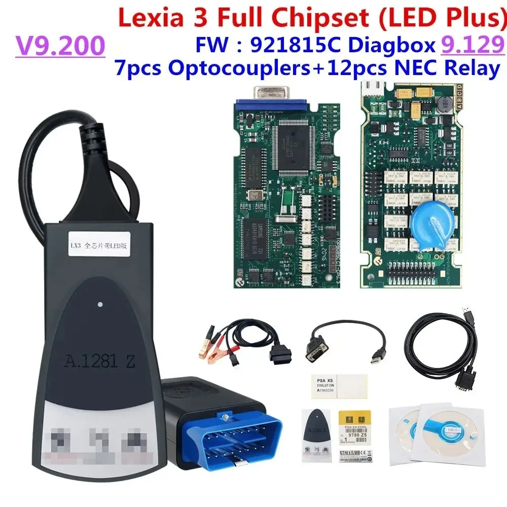Фото Диагностический инструмент Lexia 3 Diagbox V9.200 Full Chip 921815C Golden Edge для PSA XS Evolution 7.83 PP2000 Lexia3 для Citroen и Peugeot №2