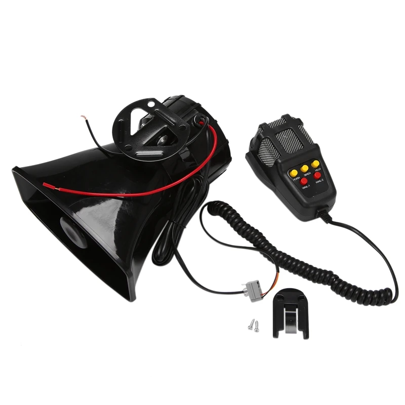 

Security Patrol System Talking Speaker 12V 100W Universal Car Truck Loud Sound Warning Alarm Siren Horn