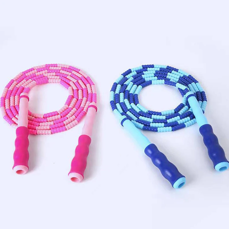 

Skill Jumping Bamboo Jump Rope PVC Beginners Adult Children Soft Beaded No Tangle Segmented Fitness Jump Rope