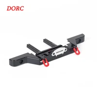 rc car metal front bumper winch mount with led light for 110 rc crawler traxxas trx4 d90 axial scx10 upgrade part