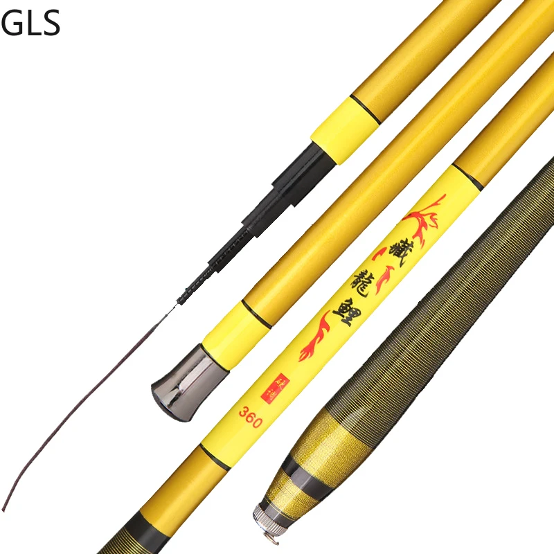 GLS Brand New Ultra Lightweight Carp Carbon Hand Rod 2.7M-7.2M Wear-Resistant Portable Stream Fishing Rod enlarge