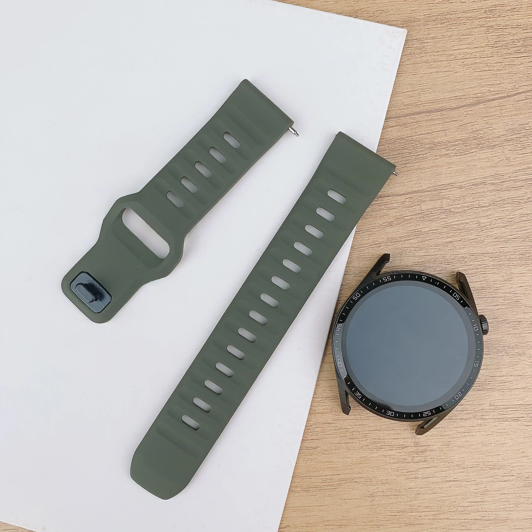 Силиконовый ремешок 20 мм 22 мм для Samsung Galaxy Watch 7 6 5 4 44 40 мм 6Classic 4347 мм Браслет GearS3 для Huawei 3 4Pro GT32e Band (art.: 3920cb8c59589) - 3920cb8c59589