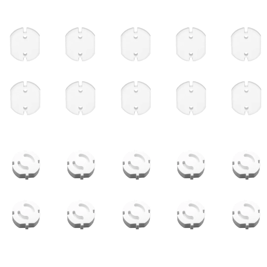 

10pcs EU Power Socket Electrical Outlet Baby Kids Child Safety Guard Protection Anti Electric Shock Plugs Protector Cover Home