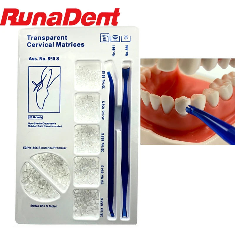 

Dental Matrix Cervical Matrices Composite Gingival For Kerr Style Transparent 850S 1set/3set/5set