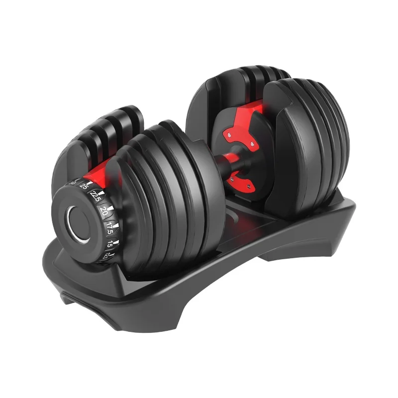 

New in stock Free weight adjustable dumbbell gym fitness equipment 24KG 52.5LB