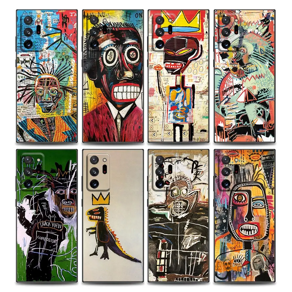 

Art Graffiti Jean-Michel Basquiat Art Phone Case for Samsung Note 8 9 10 M11 M12 M30s M32 M21 M51 F41 F62 M01 Soft Silicone