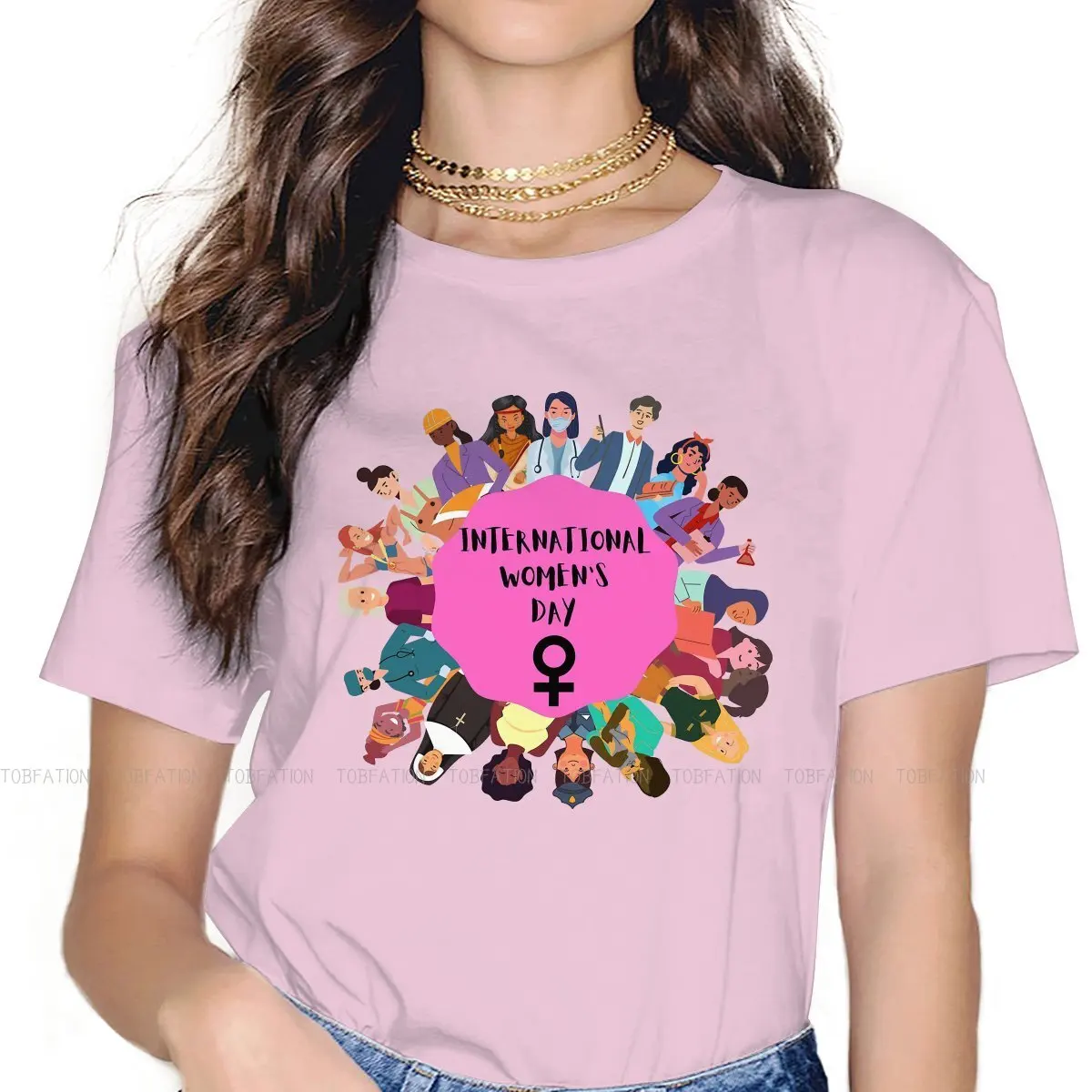 Maglietta stile Unity per la festa delle donne della ragazza comoda nuova Idea regalo di Design maglietta manica corta vendita calda