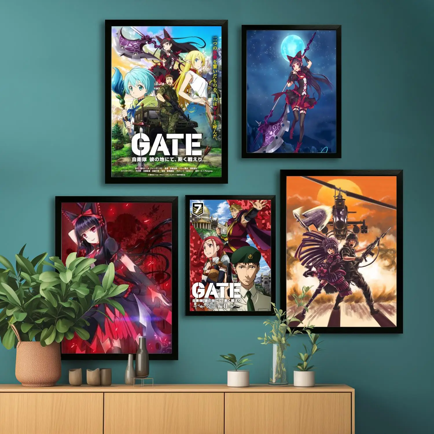 Gate jieitai kanochi холст художественный постер и настенная картина с принтом