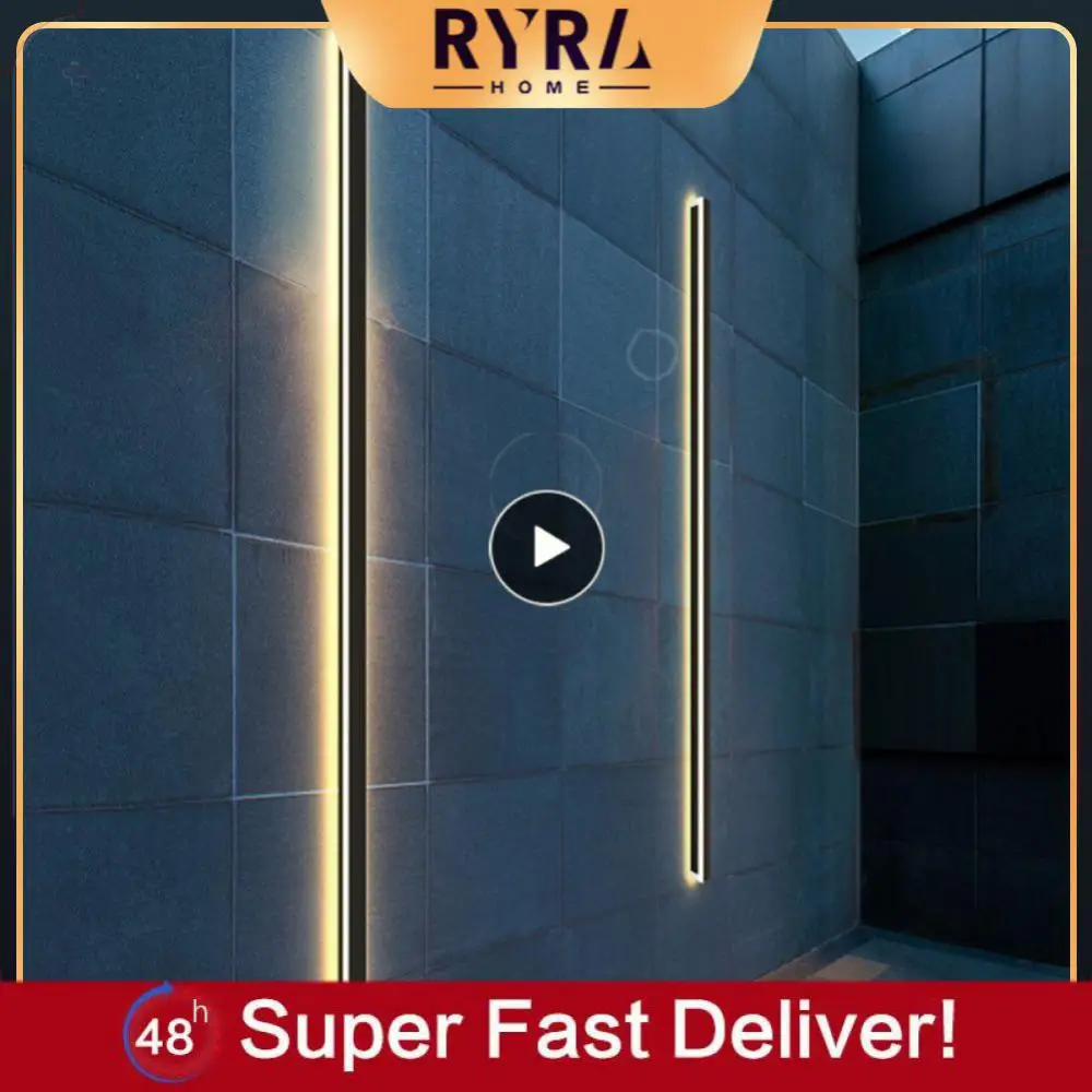 

Wall Light Bedroom Bedside Aluminum Garden Porch Sconce Light Modern Outdoor Long Waterproof Wall Lamp Newest Wall Sconce Lamp