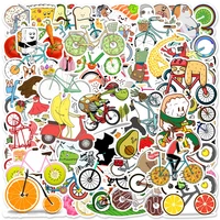 103050pcs creative bicycle graffiti stickers car mobile phone water cup computer decorative stickers waterproof wholesale