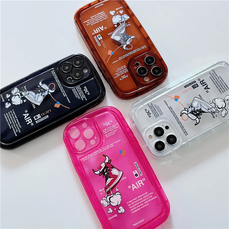 SNEAKERS Cover for iphone12 13pro X XR Tackie Basketball shoes Phone Case For iPhone 11 12 13 14 Pro Max 8 7 Plus Soap Cover images - 6