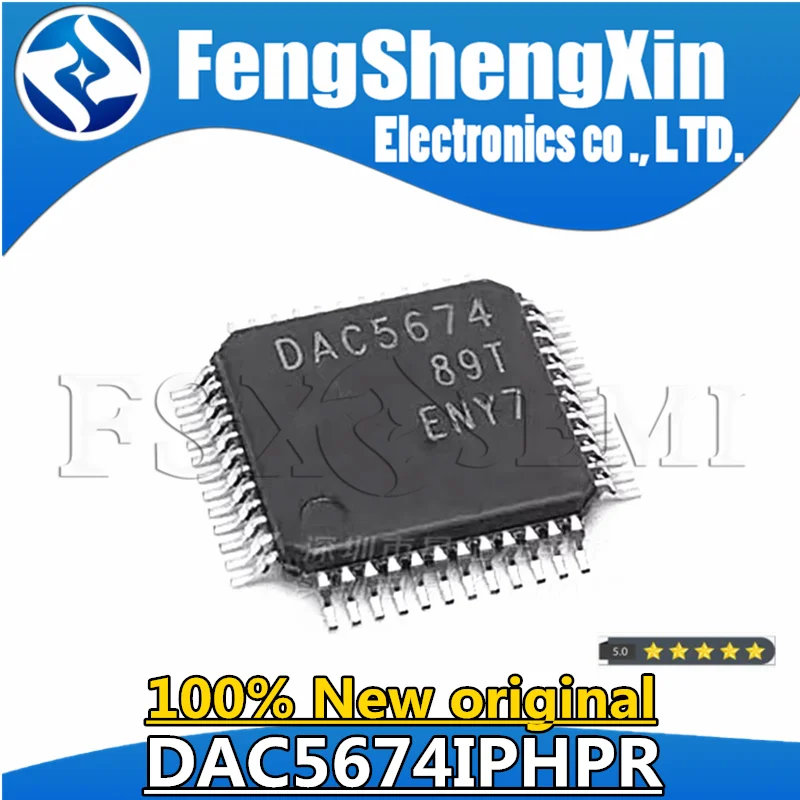 

(1~5pcs) 100% New DAC5674 DAC5674IPHP DAC5674IPHPR QFP-48 Chipset