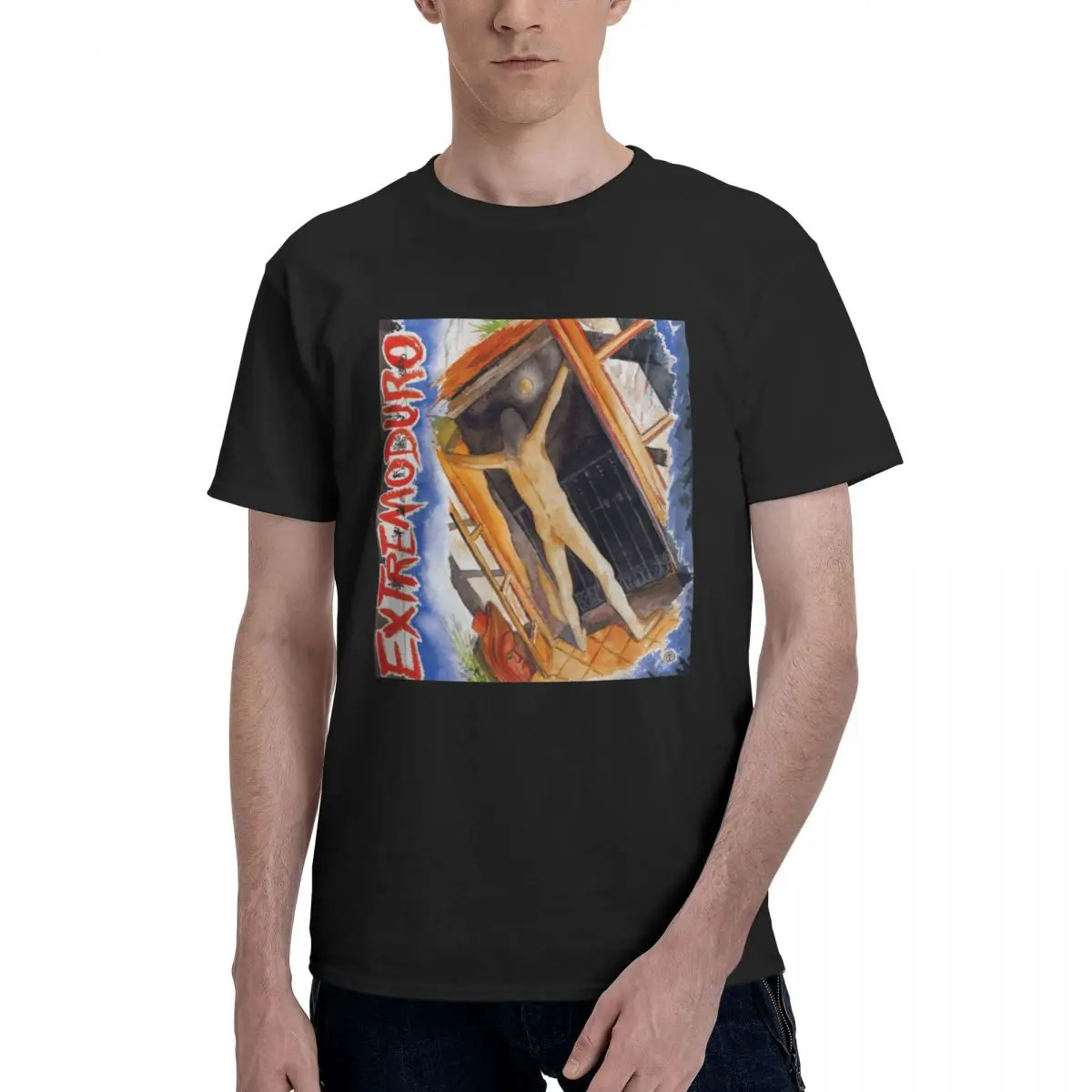 

Anime Extremoduro, Funny Novelty Men's Basic Short Sleeve T-Shirt men set R251 Vintage Tees Tops