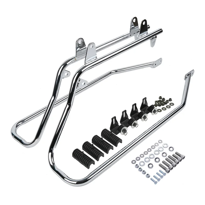 

Мотоциклетная жесткая седельная сумка, седельная сумка, кронштейны для Harley Softail Deluxe Heritage Springer Fatboy Breakout 1984-2017