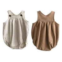 2022 autumn and winter new baby sling luxury jumpsuits kids clothing camisole triangle romper baby wrapping clothes