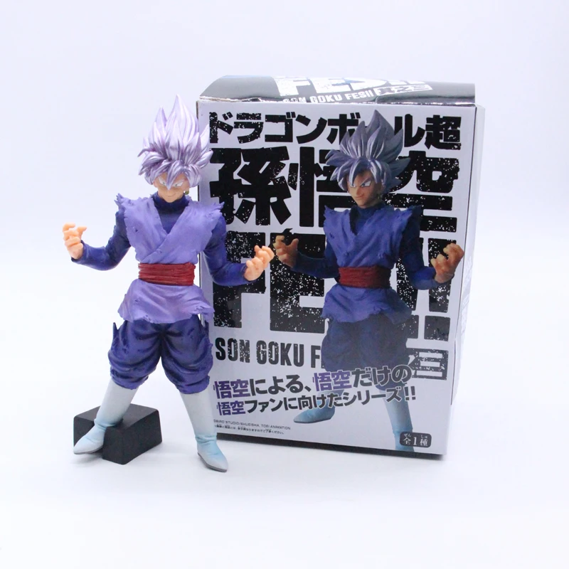 

Anime Dragon Ball Z Super Saiyan Ultra Instinct Migatte No Son Goku with Purple Color PVC Action Statue Figure Model Toys