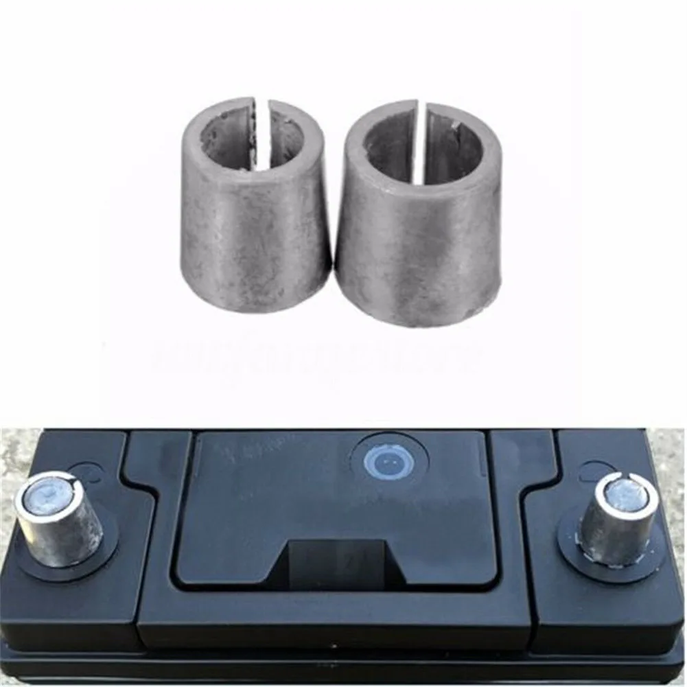 

2 X Battery Post Adaptors Sleeves Car Battery Terminal Converters Positive Negative Battery Connect Terminal Repair Shim