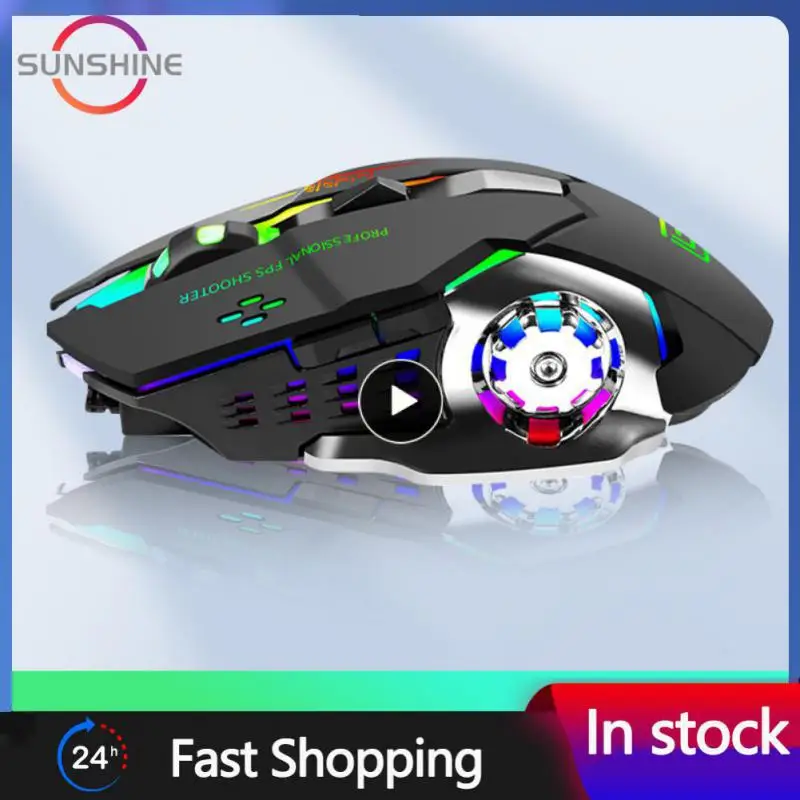 

6 Buttons Gamer Mouse Adjustable Optical Computer Mouse With Rgb Backlight 3600dpi Mechanical Mouse Gaming Led Light Night Glow