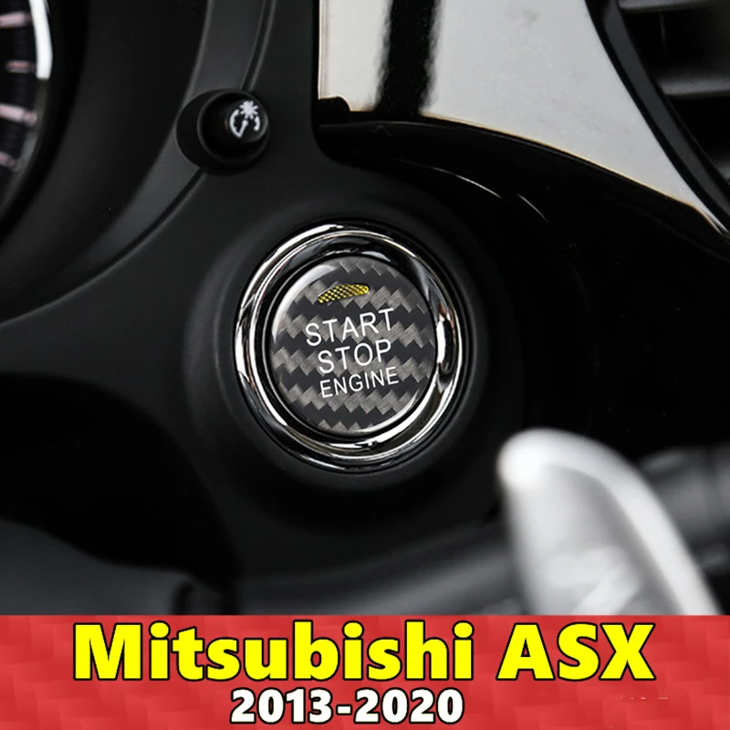 

Наклейка из углеродного волокна для кнопки запуска и остановки двигателя для Mitsubishi ASX, 2013, 2014, 2015, 2016, 2017, 2018, 2019, 2020