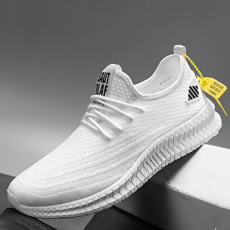 Men's Casual Shoes Sneakers Fashion Sports White Outdoor Light Large Size Black Breathable Summer Comfortable Trend Running Shoe