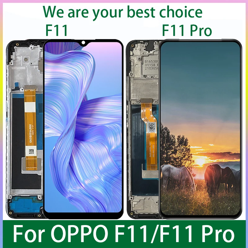 

Для OPPO F11/F11 Pro Оригинальный ЖК-дисплей с рамкой сенсорный экран CPH1913 дигитайзер в сборе CPH1969