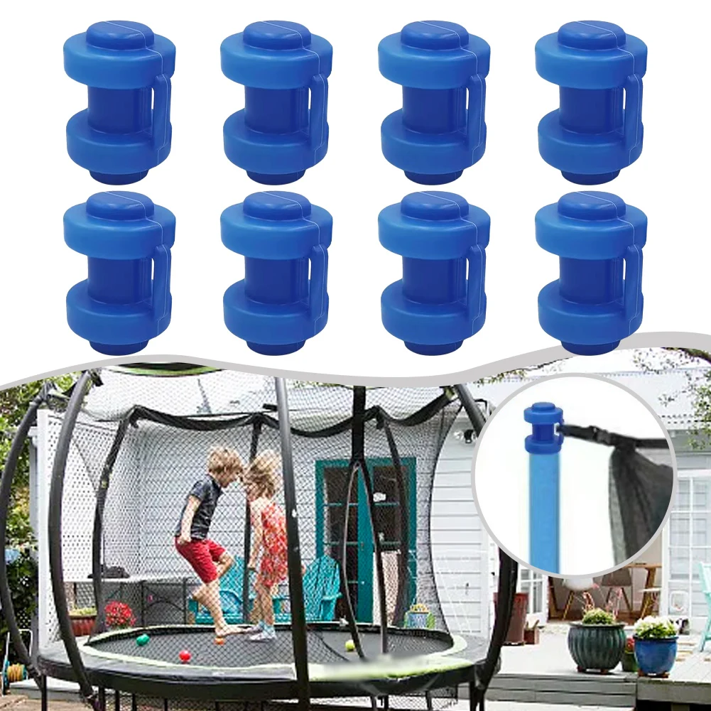 

8 Pieces Trampoline Top End Cover PP Plastic Cover Set Trampoline End Cap Trampoline Cover 8 Pieces Safety First