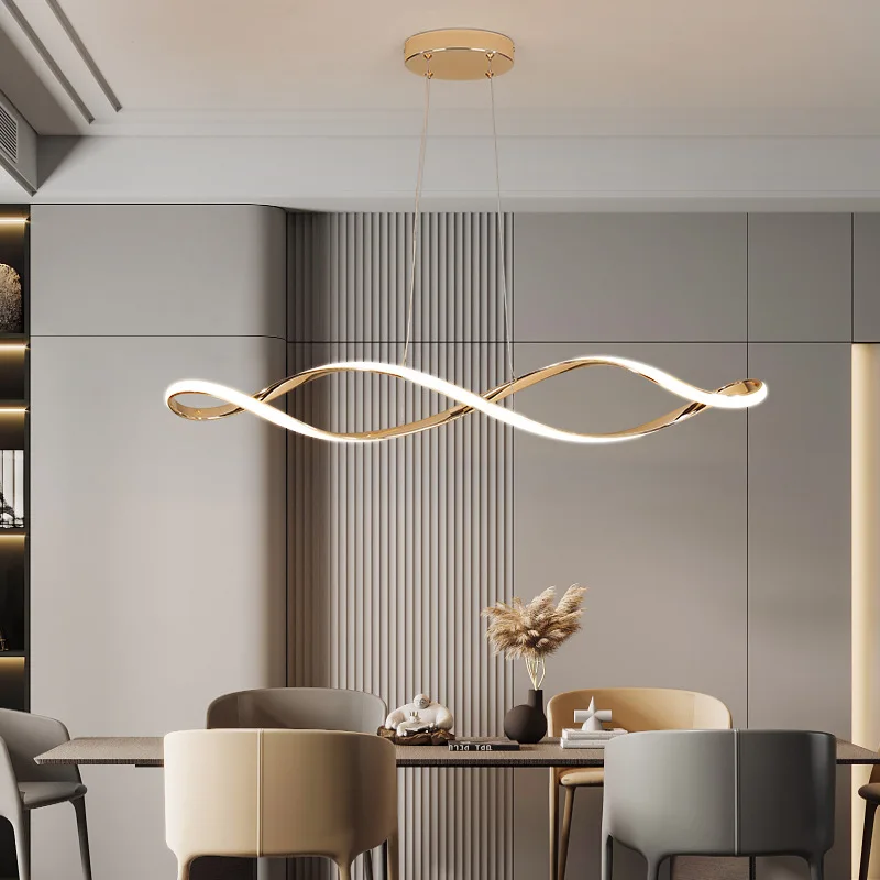 

Modern Nordic Irregularity Ceiling Chandelier Pendant Lamp for Living Dining Room Kitchen Island Home Decor Light Fixture