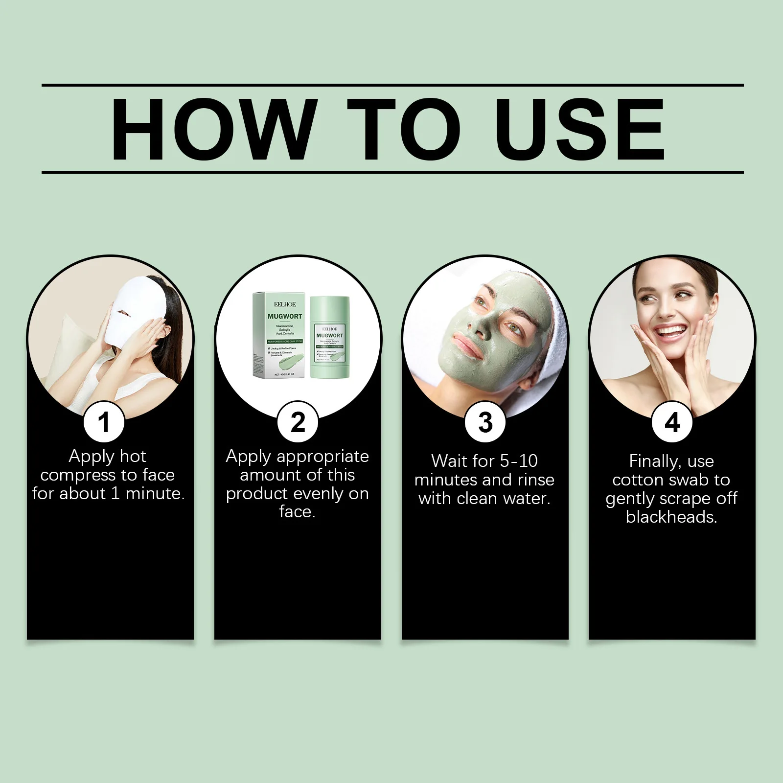 Маска для лица твердая с гиалуроновой кислотой 40 г