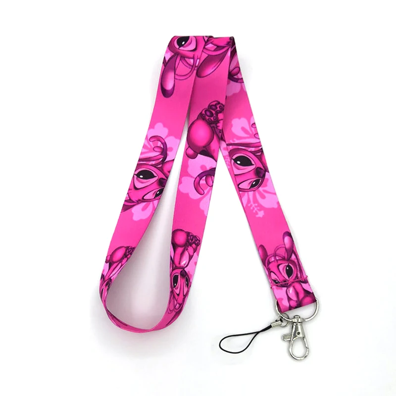 

Lilo Stitch Fashion Lanyard ID Badge Holder Bus Pass Case Cover Slip Bank Credit Card Holder Strap Card Holder