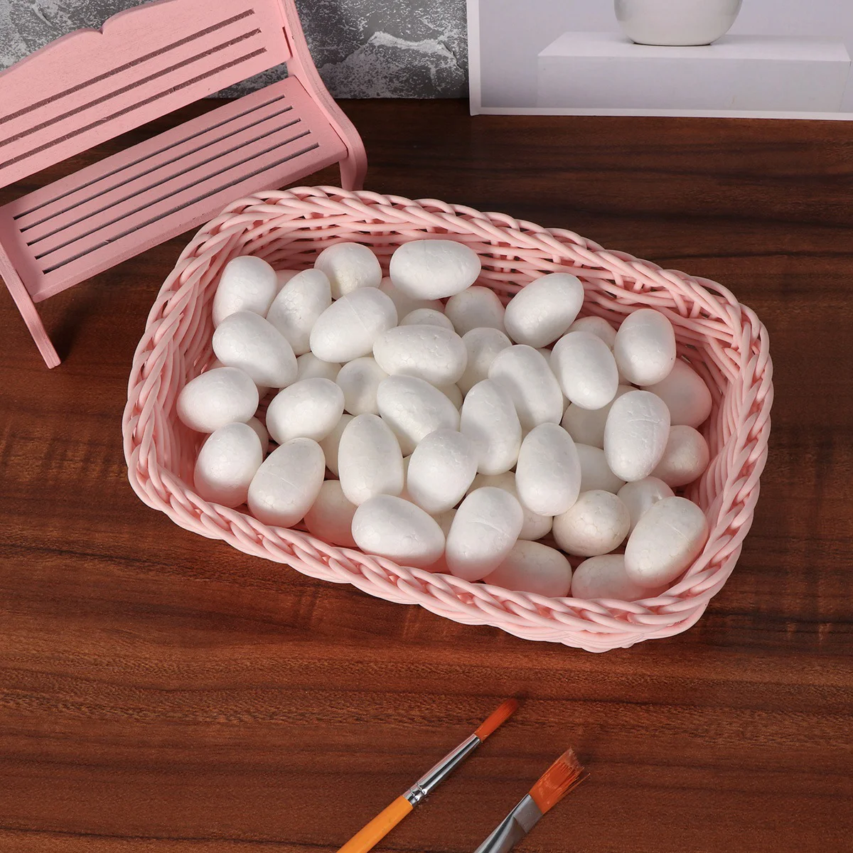 

Foam Eggs Egg Easter Craft Diy White Polystyrene Crafts Shapes Painting Fake Smooth Kids Inch Ornaments Party Decorations