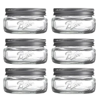 round transparent storage jars glass sealed vacuum sugar storage container lid metal tarros cocina household items gtj50