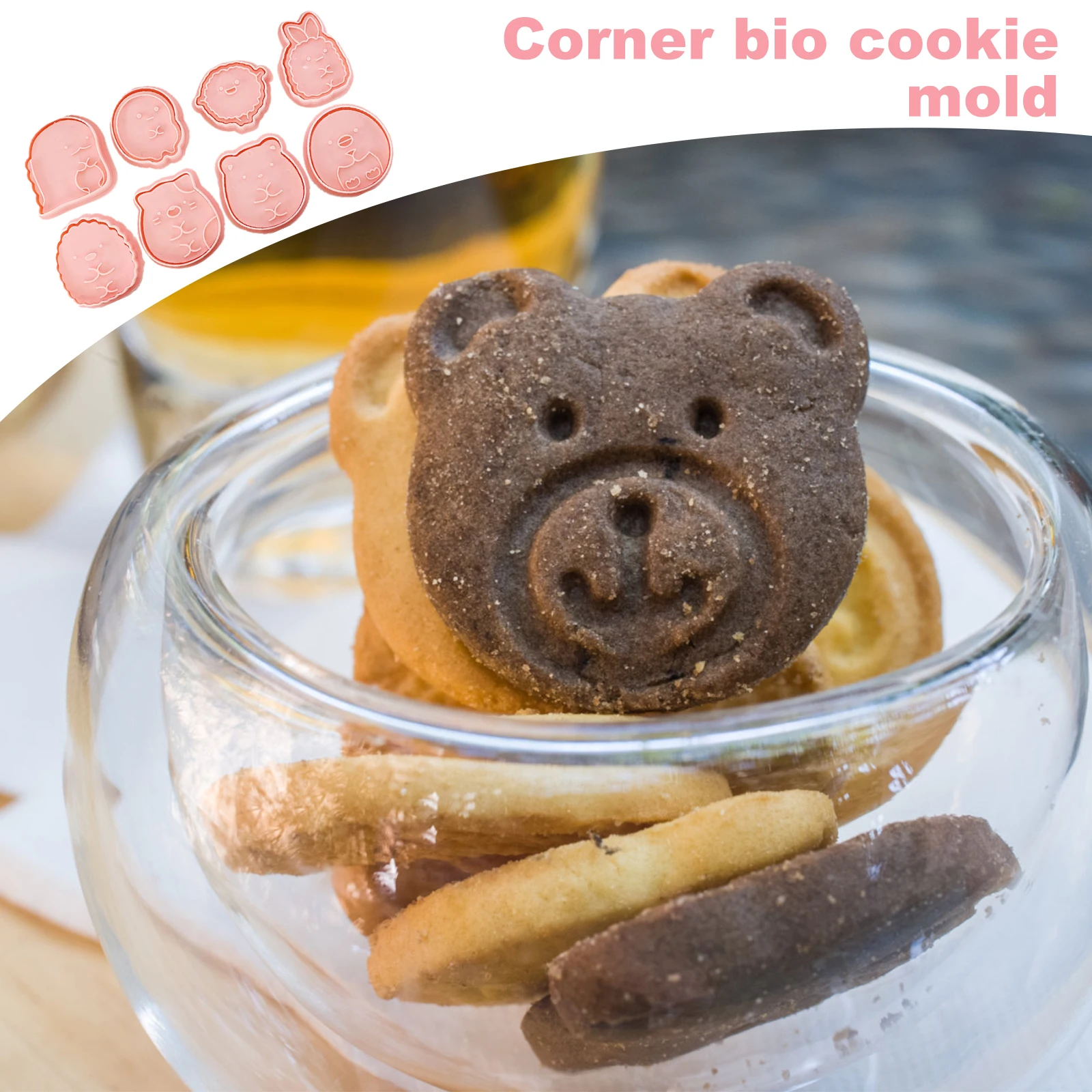 8 шт. формы для печенья форма детское украшение торта 3D Мини Мультяшные животные