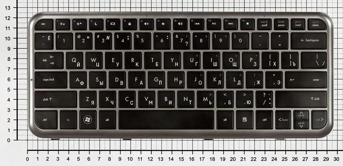 Keyboard for HP Pavilion dm3-1025 black with gray frame | Replacement Keyboards