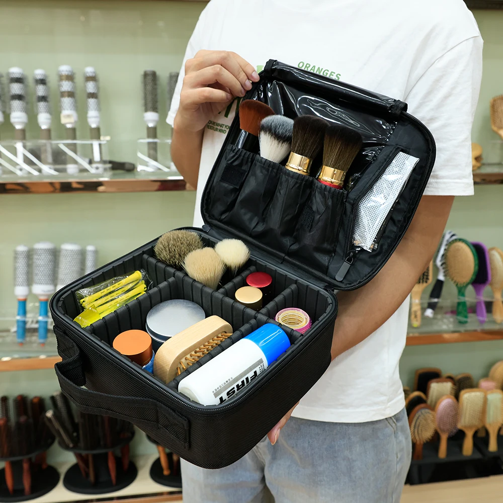 Makeup Box Tools Bag Scissor Comb Hair Salon Large Capacity 