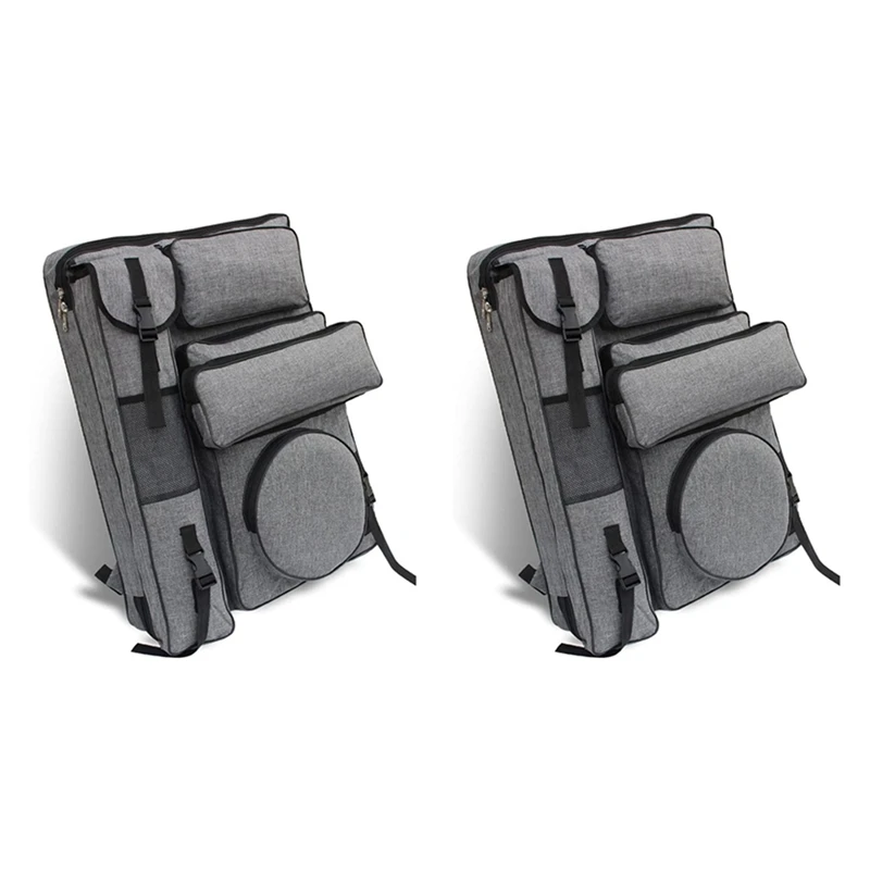 

2 шт., водонепроницаемый холщовый рюкзак для рисования, 4K