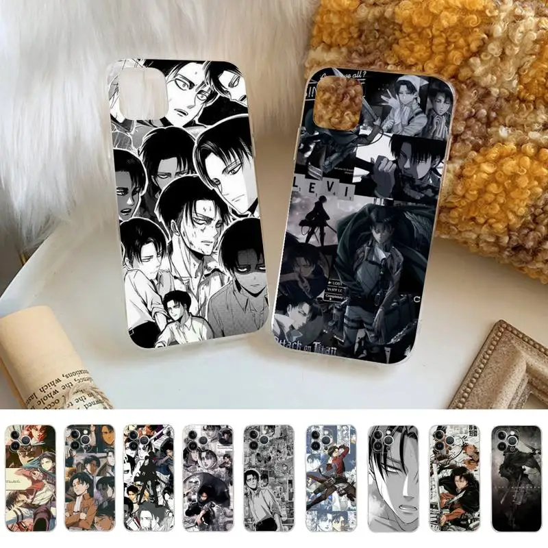 

Attack on titan levi Phone Case For iPhone 14 11 12 13 Mini Pro XS Max Cover 6 7 8 Plus X XR SE 2020 Funda Shell