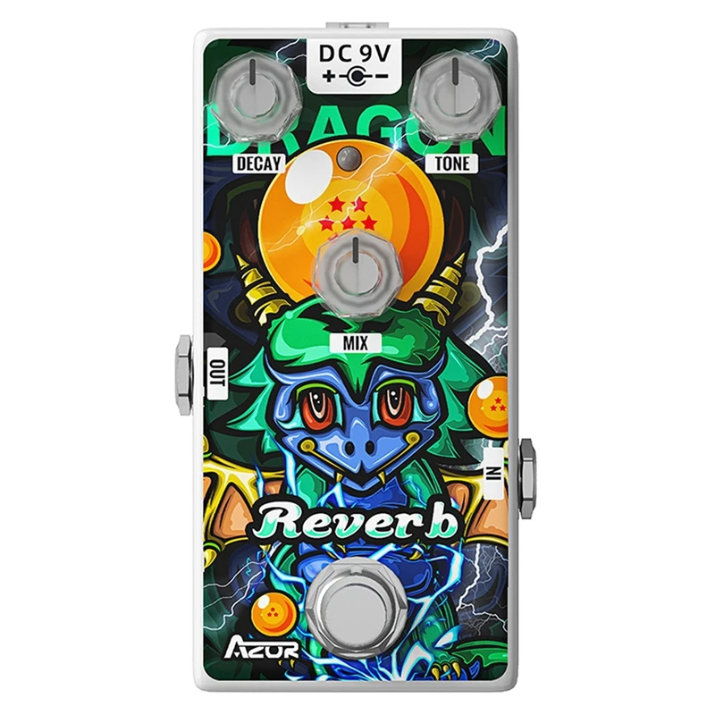 

AZOR AP-509 Guitar Effect 12 Zodiac Series Dragon Reverb Guitar Pedal Effect Guitar Effects Accessories