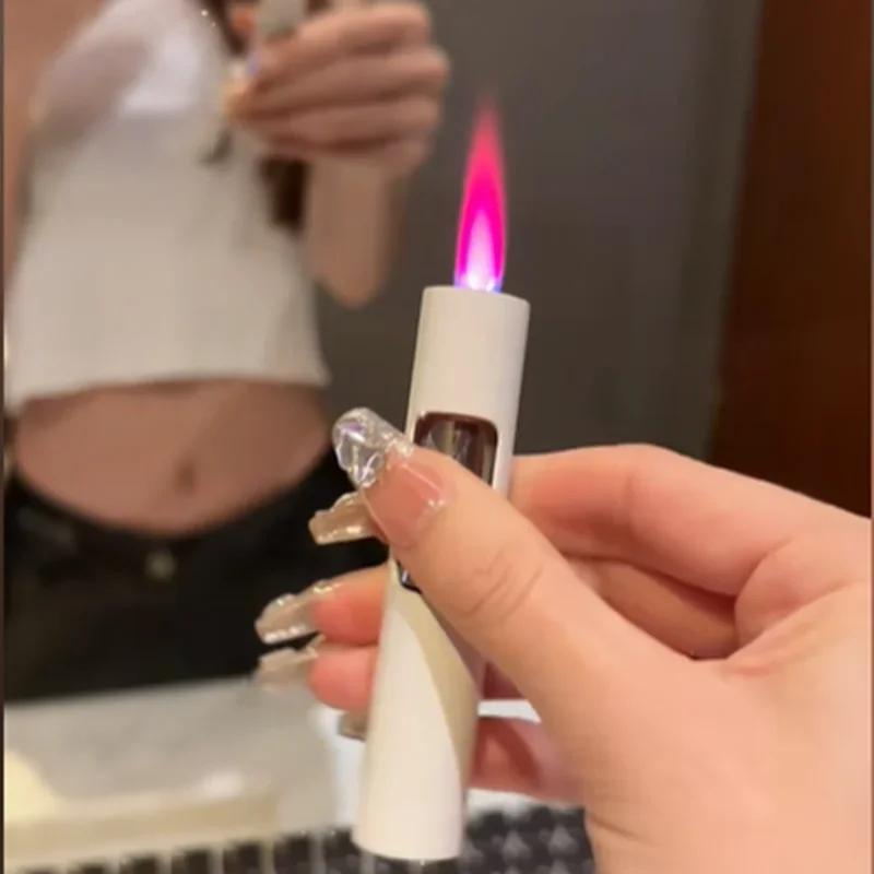 Ветрозащитная мини надувная зажигалка металлический порошок распылитель