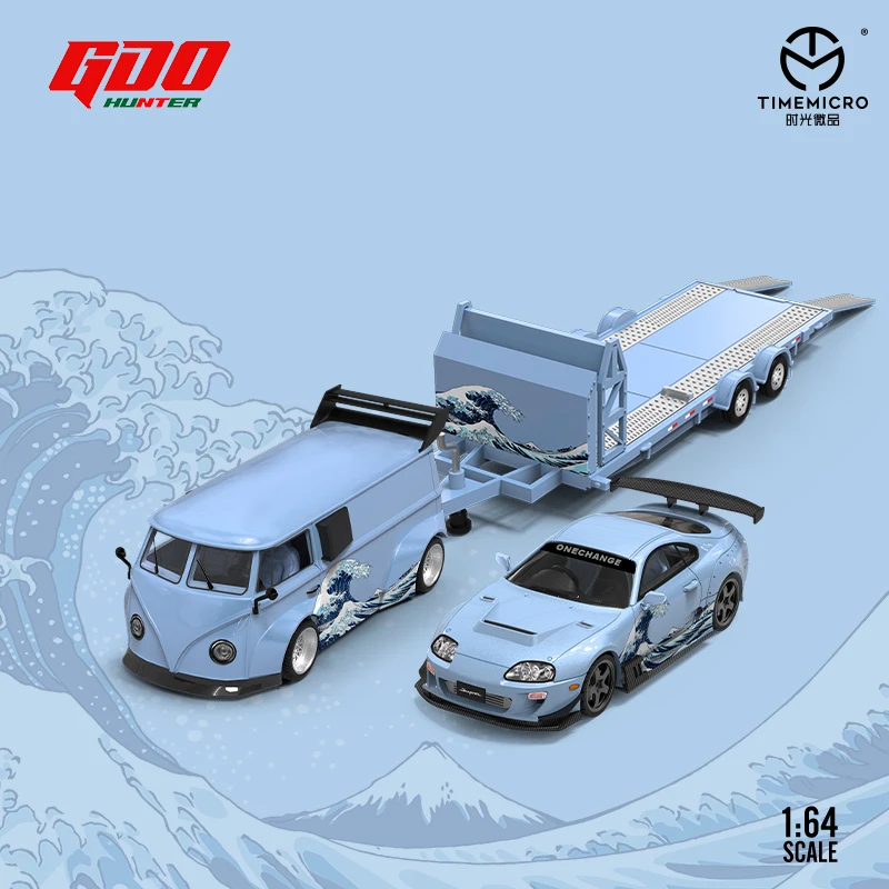 TimeMicro X GDO 1:64 A80 /86 Set The Great Wave off Kanagawa литая модель автомобиля