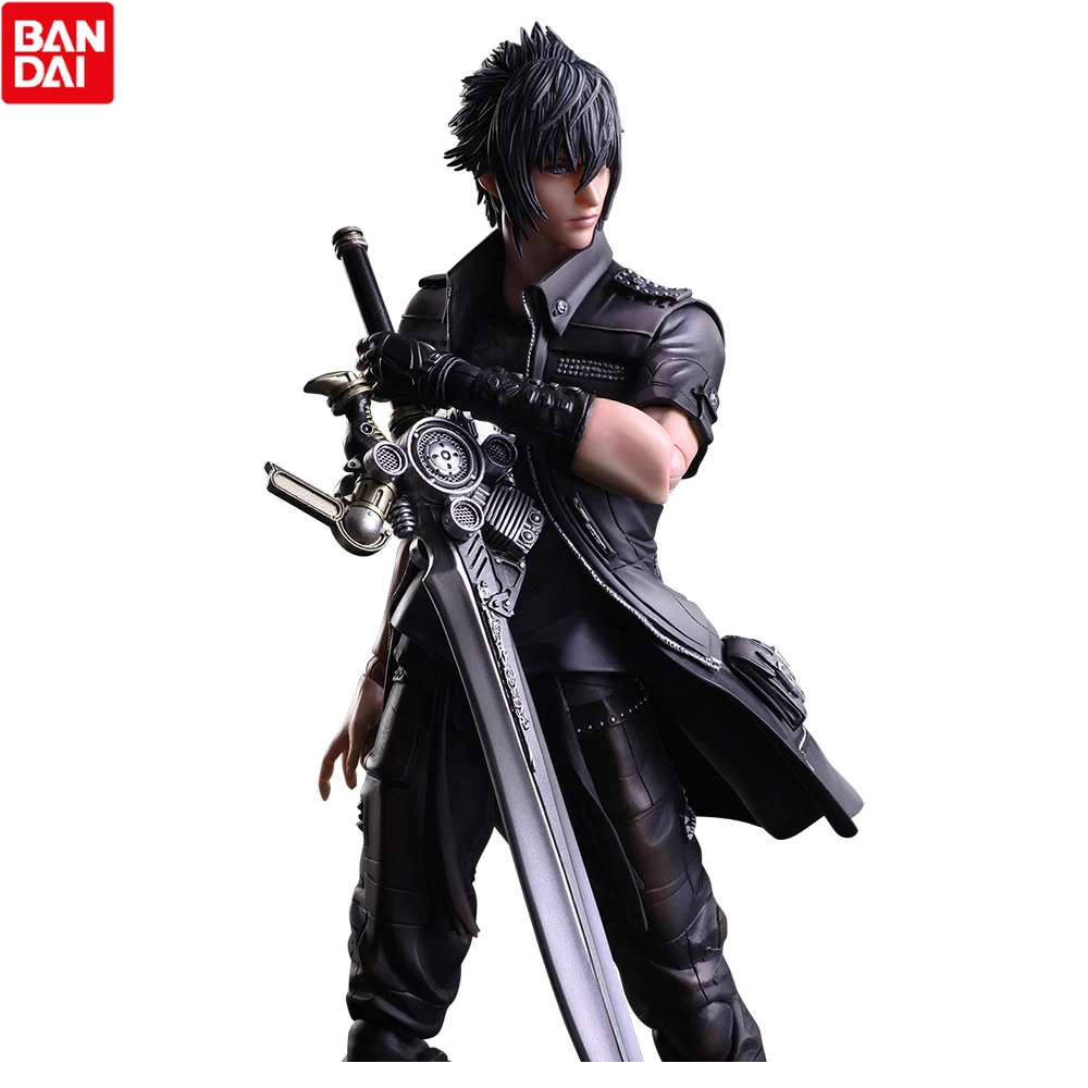 

Bandai Anime XV Noctis Lucis Caelum Peripherals Action Figure Playarts Kai Figurine Toy Collection Model Play Arts Original Box