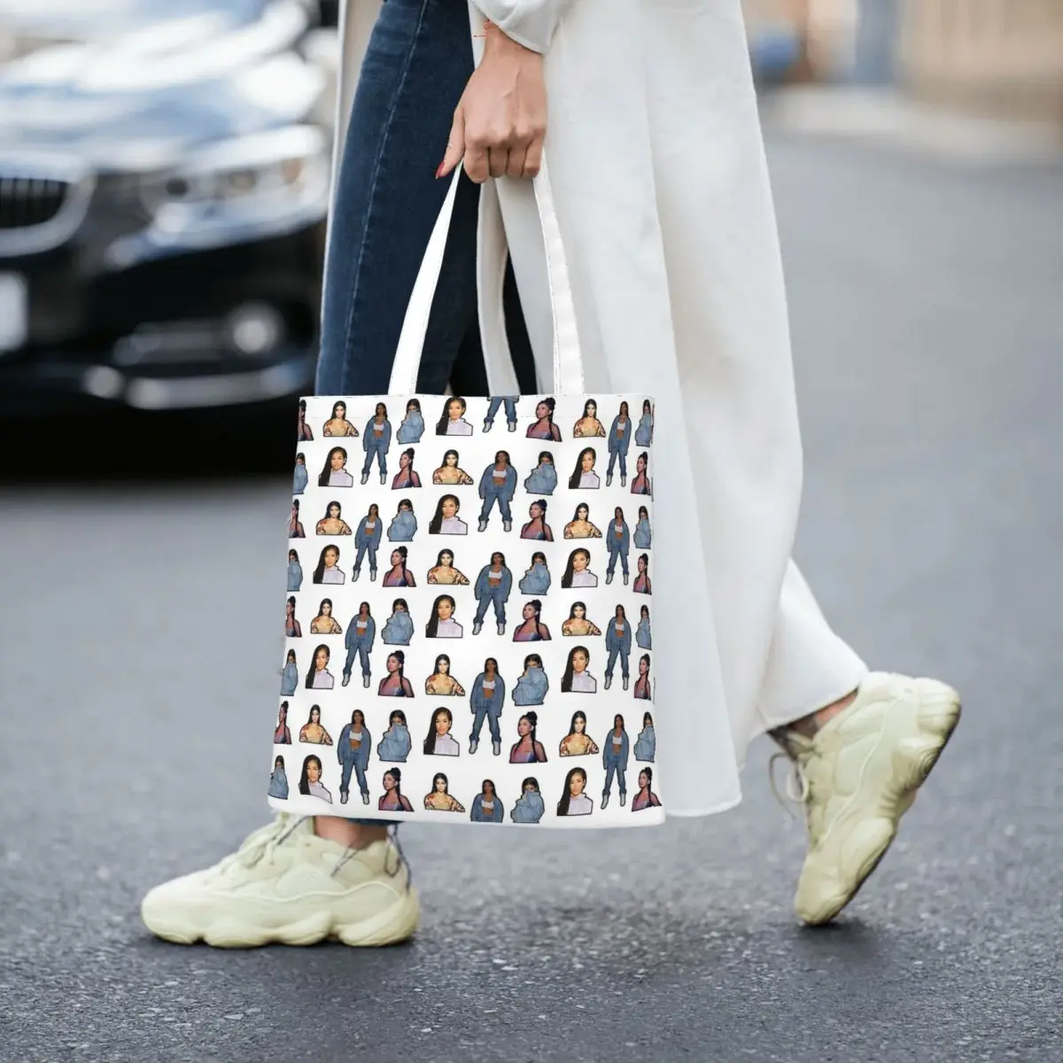 Jhene Aiko Sticker Pack Totes Canvas Handbag Women Canvas Shopping Bag