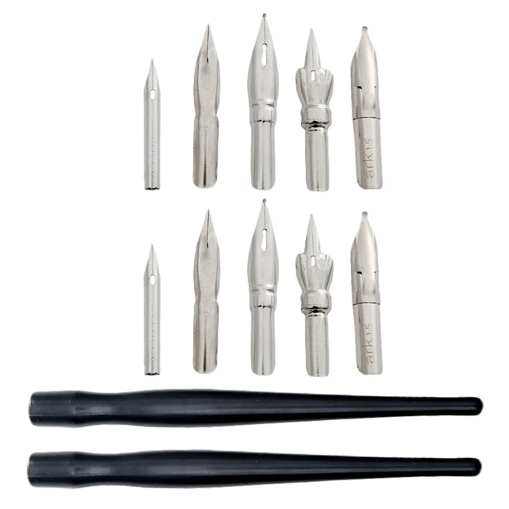 

Pen Dip Cartoon Set Drawing Comic Painting Manga Calligraphy Metal Accessories Dipped Retro Signature Ink Holder Wood Nib Pens